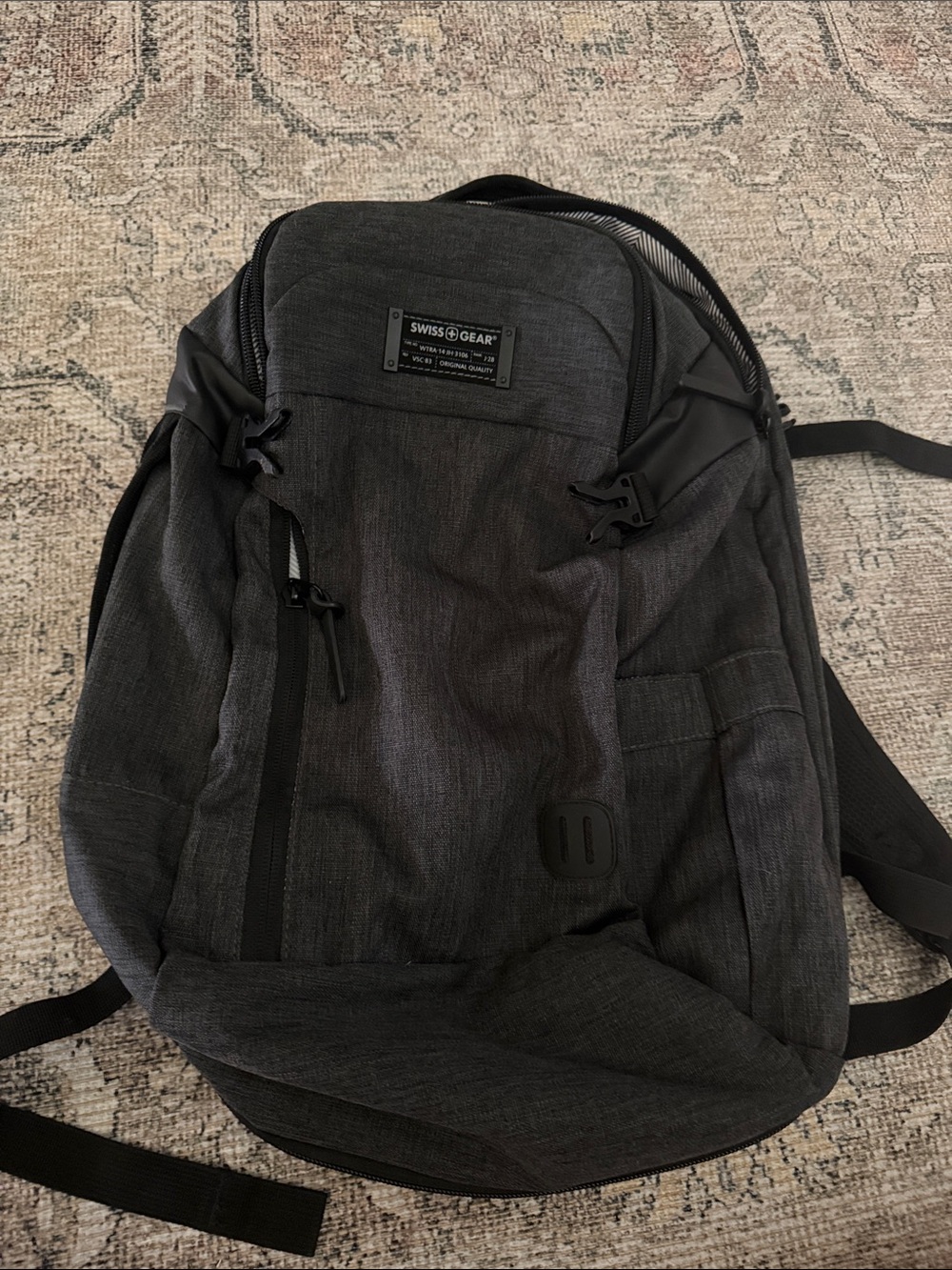 SwissGear Charcoal Gray Commuter Backpack